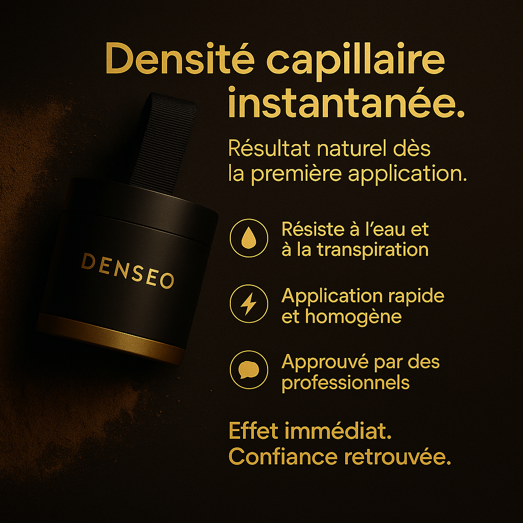 Retrouvez votre densité capillaire en 10 secondes -- Sans greffe, sans contrainte.